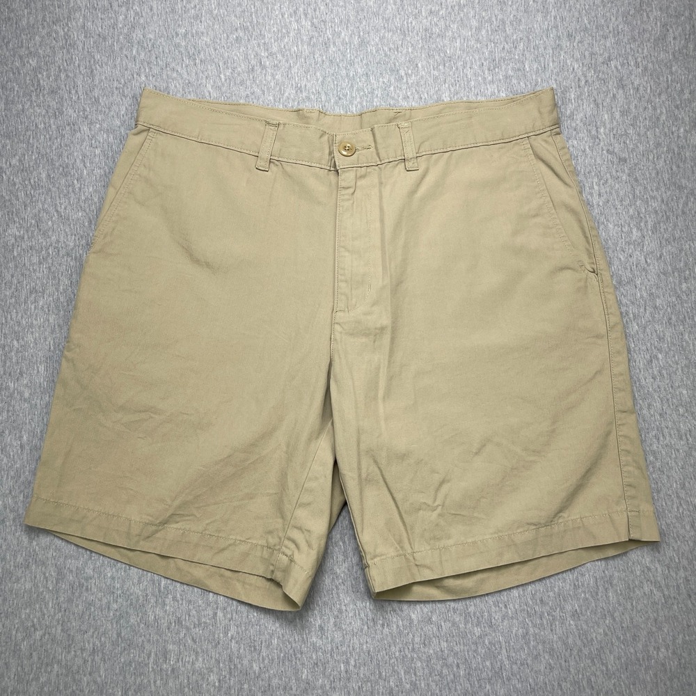 Patagonia Mens 34 All-Wear Cargo Chino Shorts Tan Khaki Organic Cotton 10"